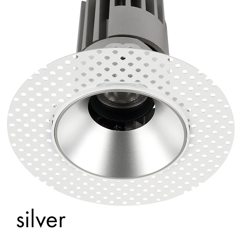 Performance Downlight, XS, Trimless, Round, Adjustable, Silver, 11W, LED, Dim, IP40