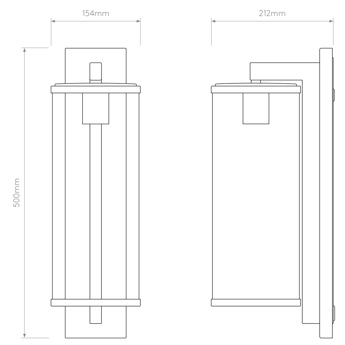 Pimlico Wall Light, E27, IP23