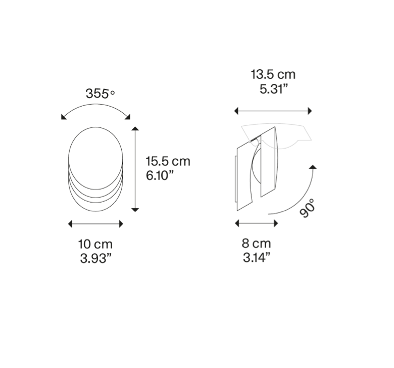 Pin-Up Wall, White, LED, Triac Dim, IP20