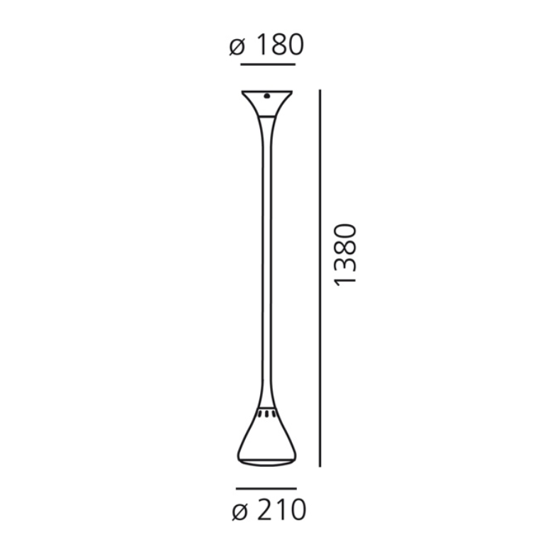 Pipe Pendant, LED, Push Dim, IP20