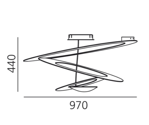 Pirce Ceiling, White, R7s, Triac Dim, IP20