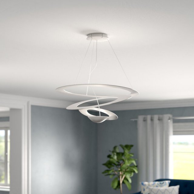 Pirce Pendant, White, R7s, Triac Dim, IP20