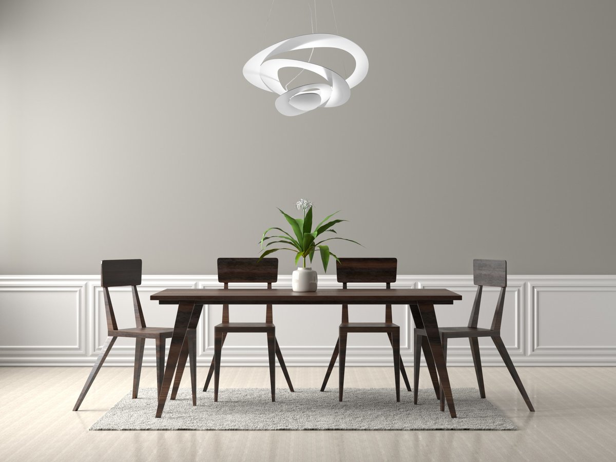 Pirce Pendant, White, R7s, Triac Dim, IP20