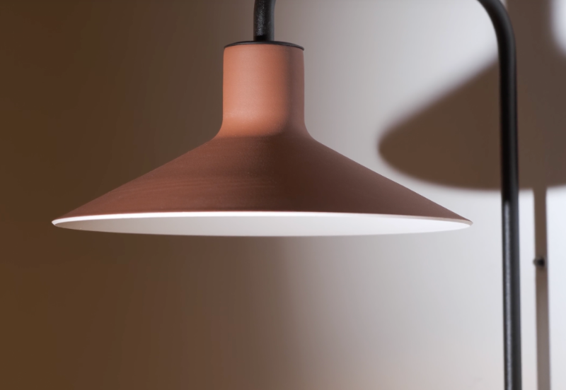 Platet Wall, Long Arm, Terracotta, LED, 4.2W, Thumbswitch, IP20