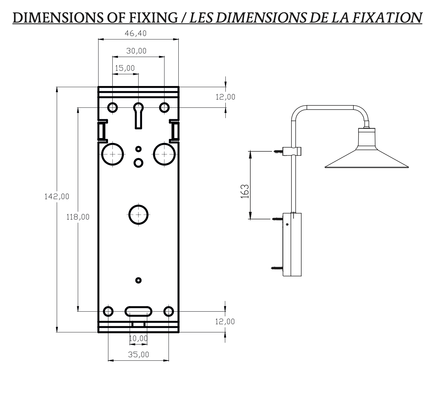 Platet Wall, Brass, E14, Thumbswitch, IP20