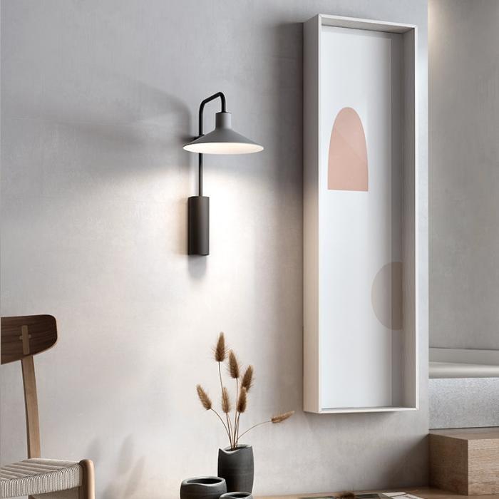 Platet Wall, Long Arm, Terracotta, LED, 4.2W, Thumbswitch, IP20