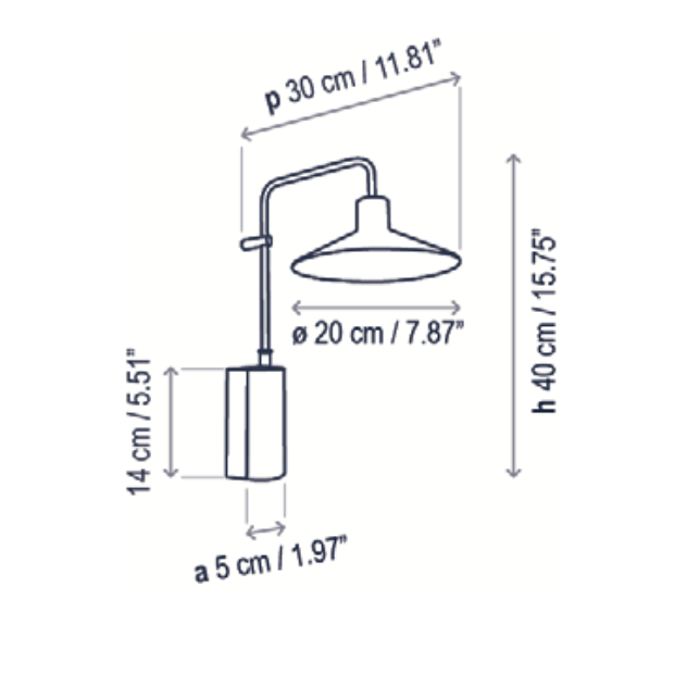 Platet Wall, Green, LED, 4.2W, On/Off, IP66