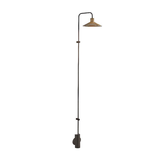 Platet Wall, Long Arm, Brass, LED, 4.2W, Thumbswitch, IP20