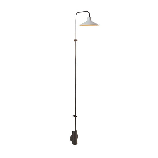 Platet Wall, Long Arm, Grey, LED, 4.2W, Thumbswitch, IP20