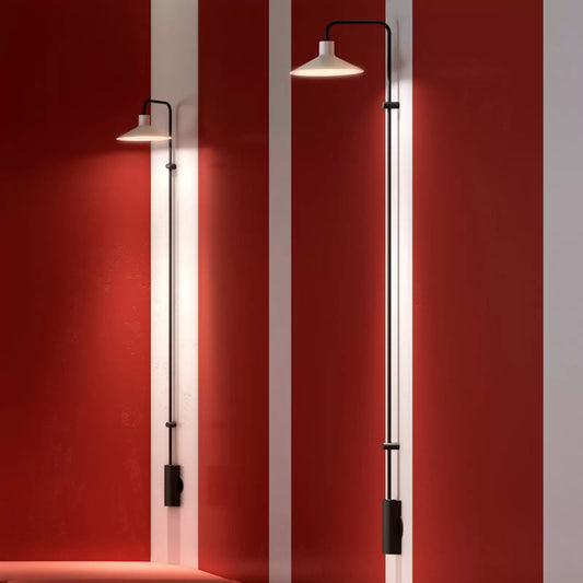 Platet Wall, Long Arm, Brass, LED, 4.2W, Thumbswitch, IP20