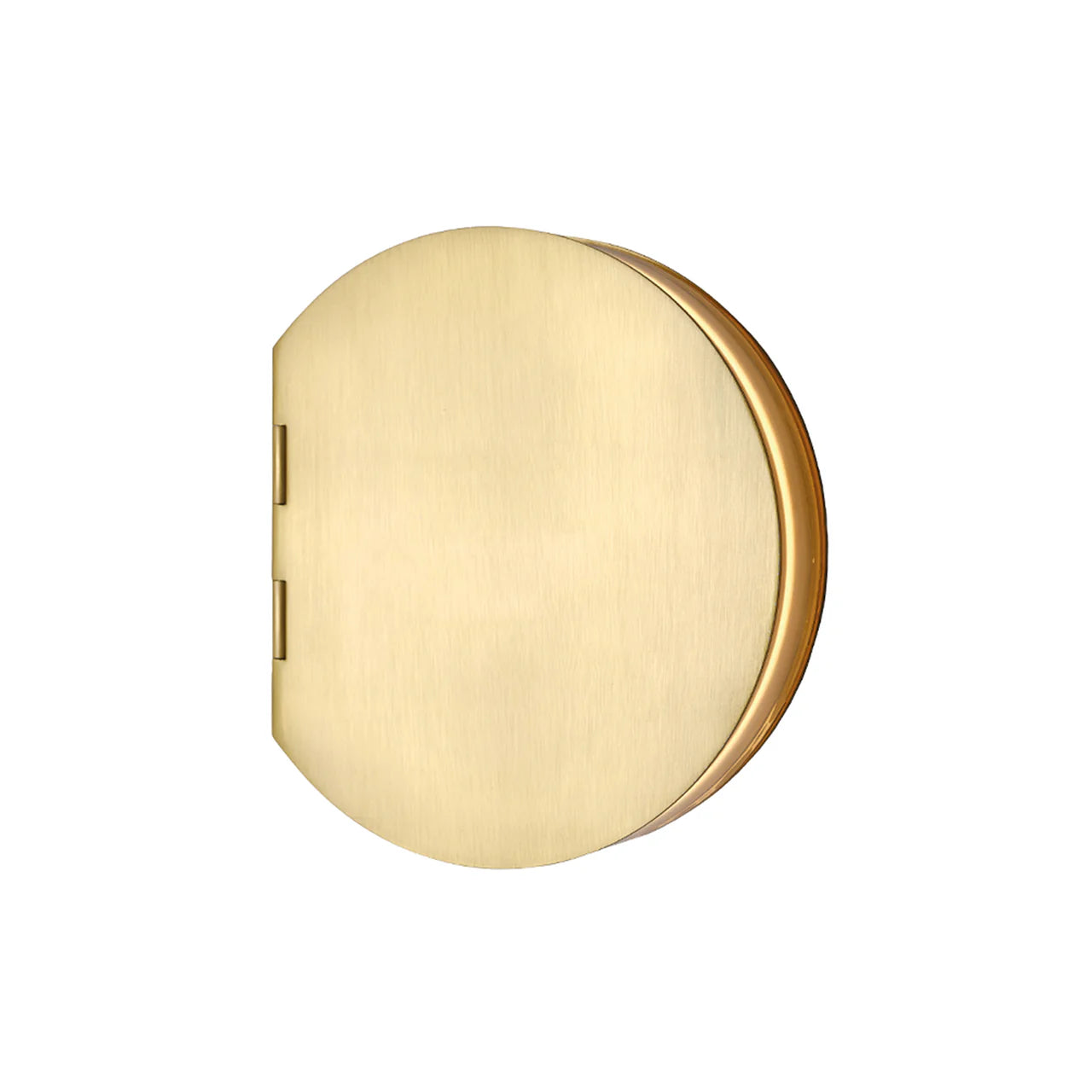 Poudrier Wall, Gold and Ripple Glass, LED, On/Off, IP44