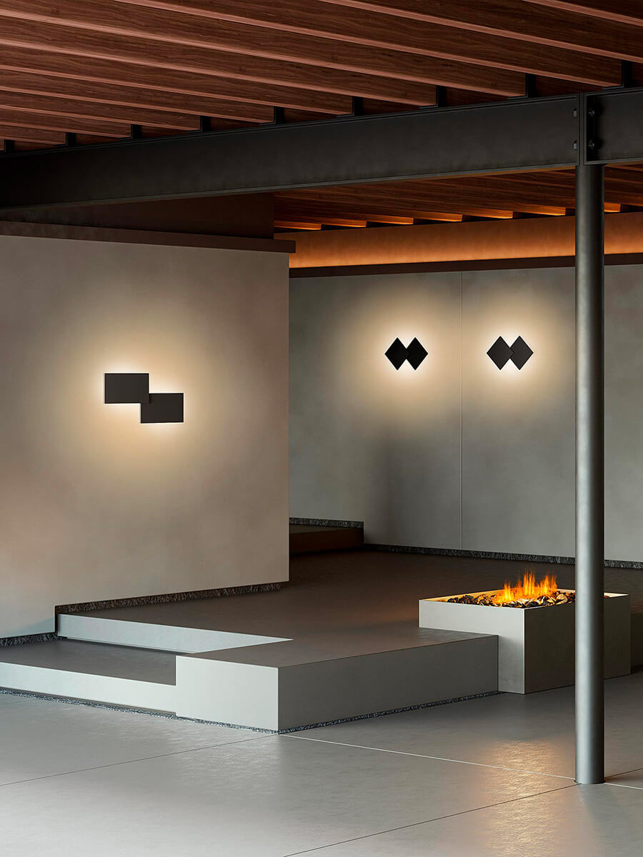 Puzzle-Black-Square-and-Double-Rectangle-In-Situ-Entrance-with-Fireplace