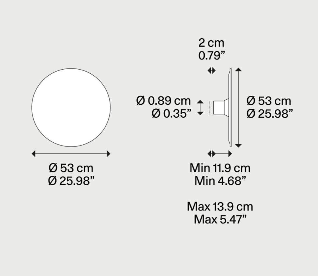 Puzzle Mega Wall or Ceiling Light, Round, LED, Triac Dim, IP20