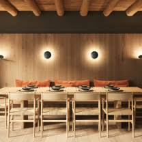 Puzzle Wall, Round, Black, LED, Triac Dim, IP20