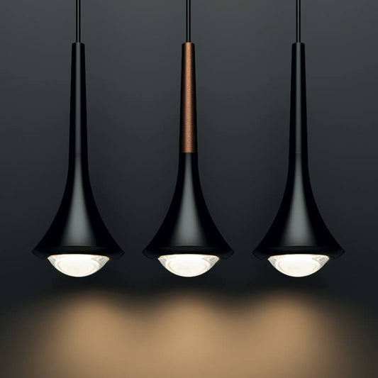 Rain Pendant, Blacks, LED, Triac Dim, IP20