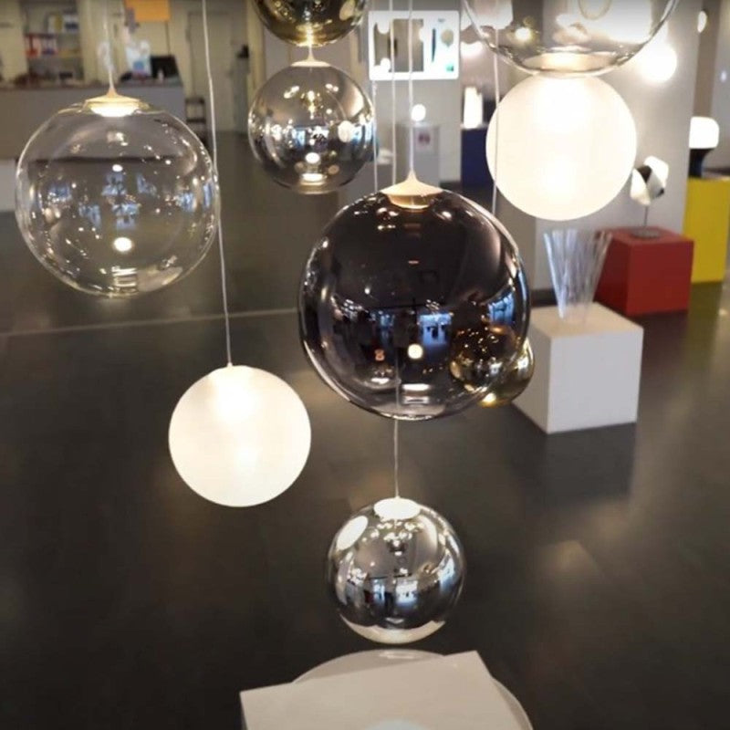 Random Solo Pendant, Smoke Glass, LED, Triac Dim, IP20