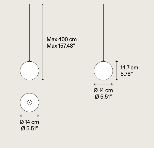 Random Solo Pendant, Chrome Glass, LED, Triac Dim, IP20