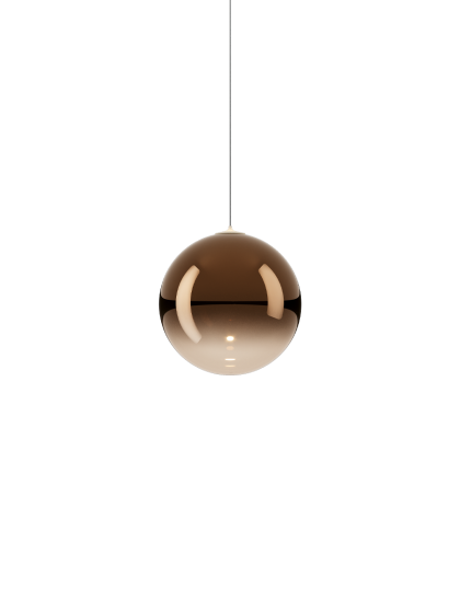 Random Solo Pendant, Bronze Glass, LED, Triac Dim, IP20