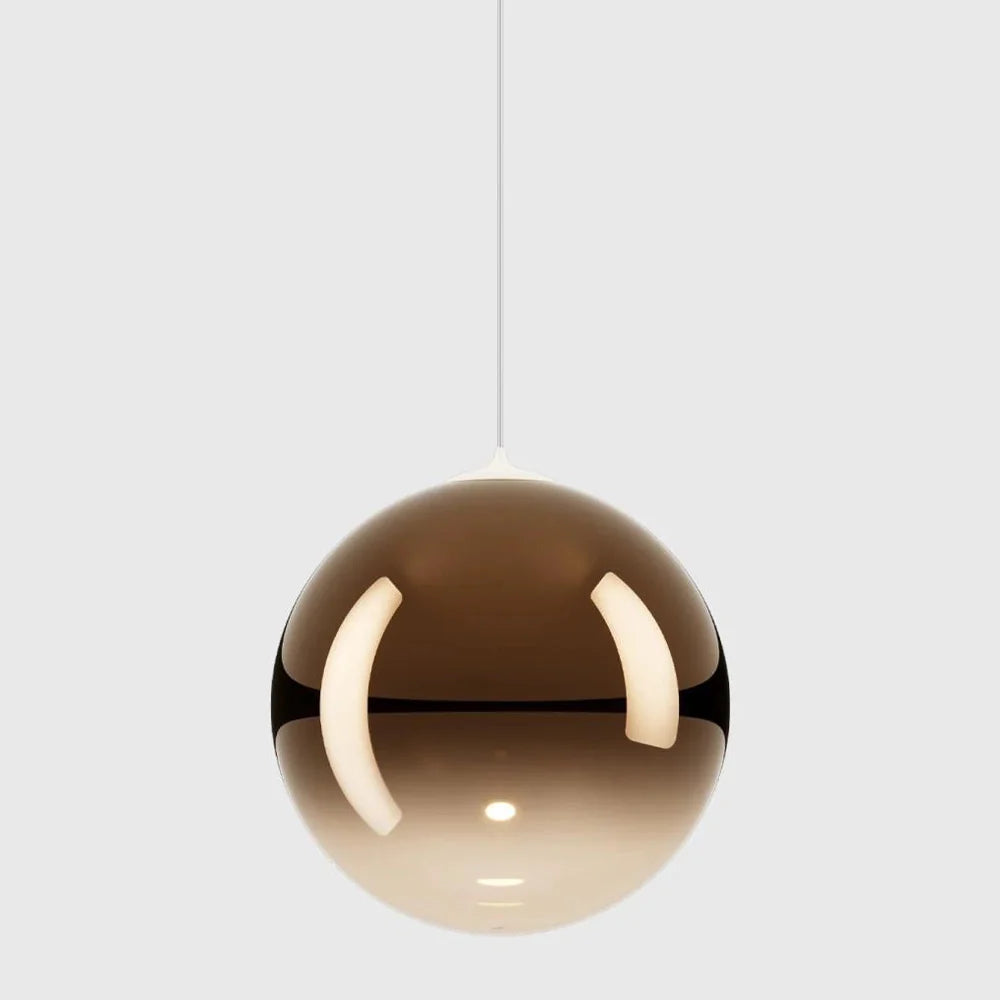 Random Solo Pendant, Bronze Glass, LED, Triac Dim, IP20