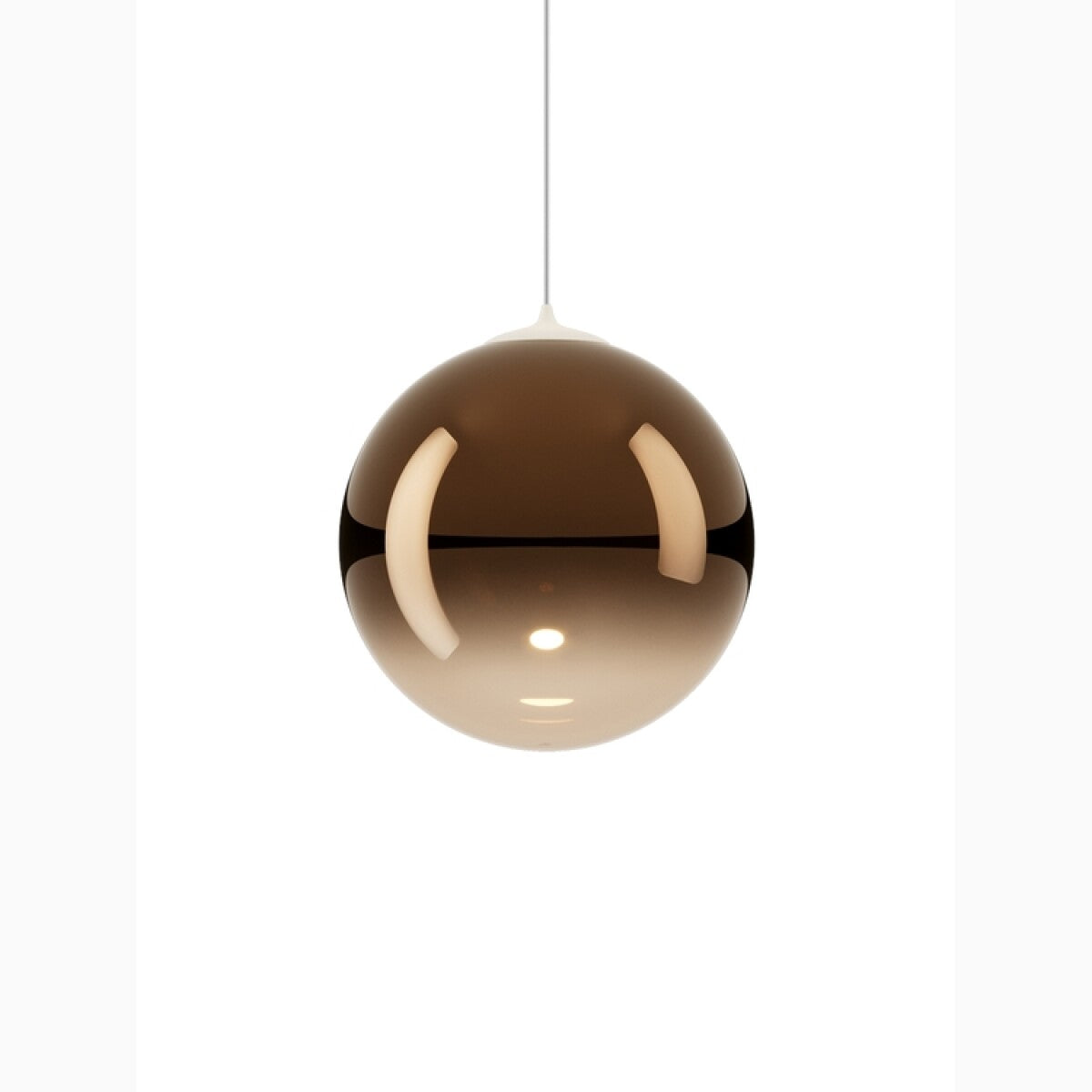 Random Solo Pendant, Bronze Glass, LED, Triac Dim, IP20