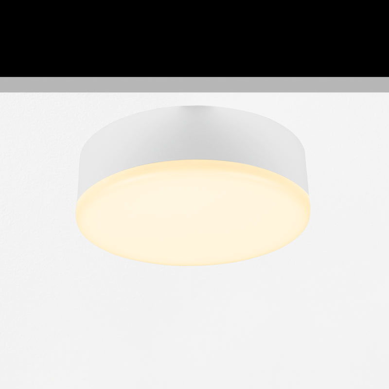 Sol Ceiling Light, Medium, Round, White, 11.5W, LED, Dim, IP54