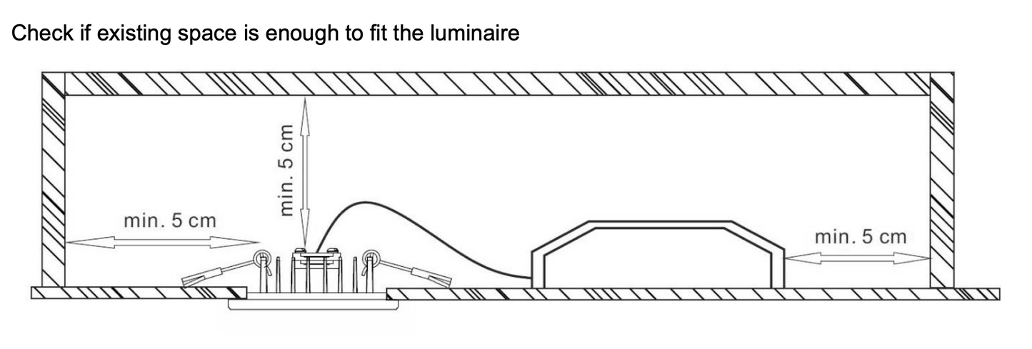 Sol Semi-Flush Downlight, Small, Round, White, 9W, LED, Dim, IP54