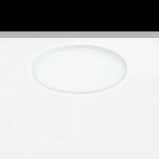 Sol Semi-Flush Downlight, Medium, Round, White, 11.5W, LED, Dim, IP54