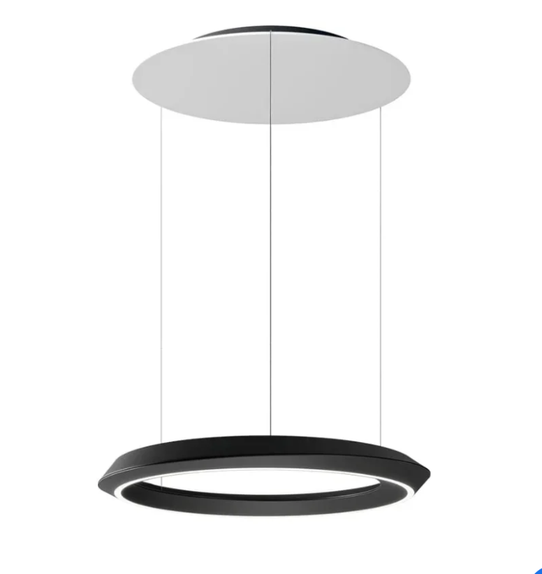 Tidal Pendant, Adjustable, Black, LED, Triac/DALI, IP20
