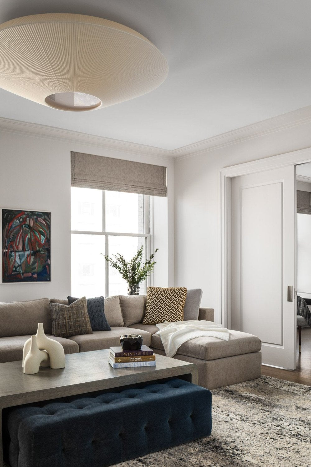 Siam Ceiling, 80 cm, Cream Ribbons, E27, IP20