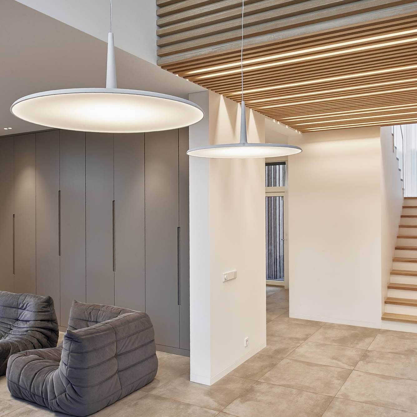 Skan Pendant, 60 cm, Soft Blue, 13.9W, LED, Dim