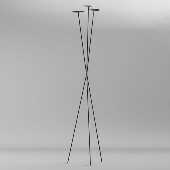 Skan Floor Lamp, White, 27.6W, LED, Floor Dimmer