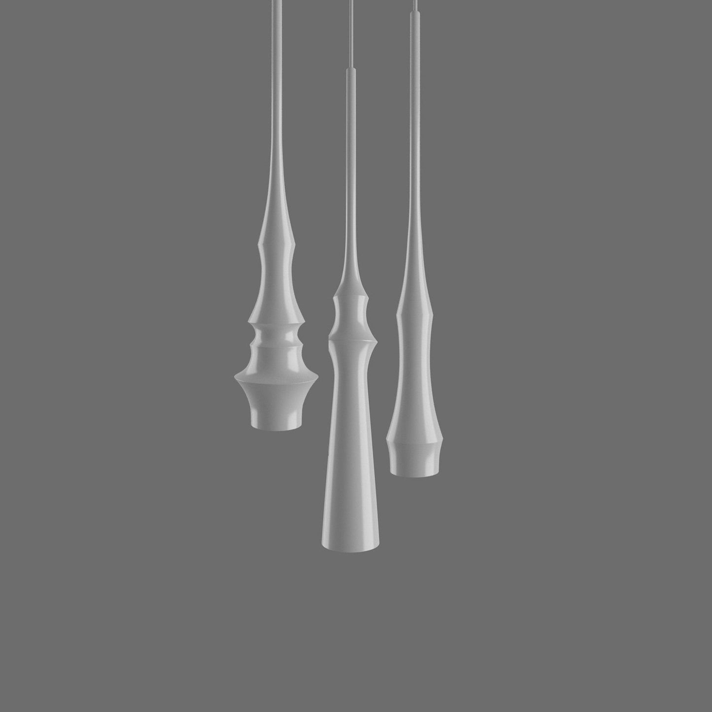 Slend Pendant 3, White, GU10, IP20