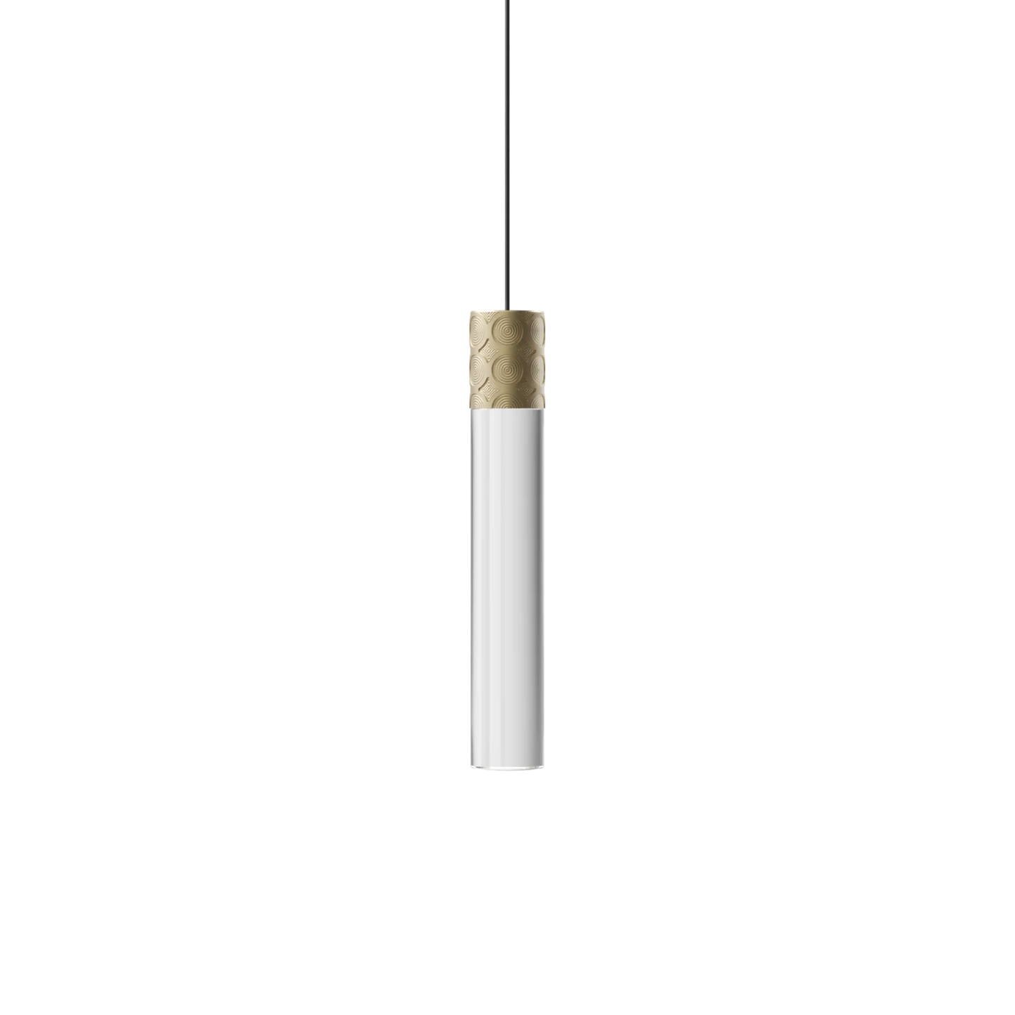 Smug Pendant Element, Long, Gold with Clear Crystal, Short, LED, 3K, 1289 lm, Triac Dim