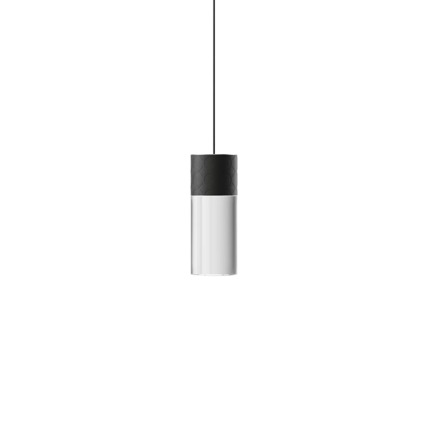 Smug Pendant, Short, Black with Clear Crystal, Short, LED, 3K, 1289 lm, Triac Dim