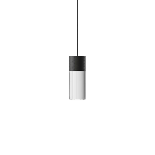 Smug Pendant, Short, Black with Clear Crystal, Short, LED, 3K, 1289 lm, Triac Dim