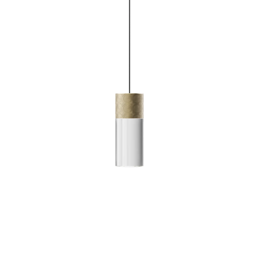 Smug Pendant Element, Short, Gold with Clear Crystal, Short, LED, 3K, 1289 lm, Triac Dim