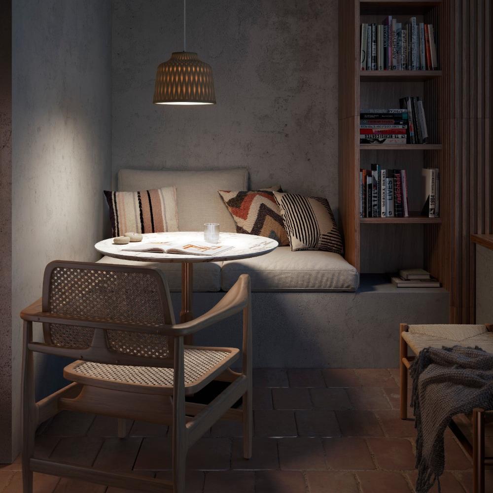Soft Pendant, Olive, E27, Triac Dim, IP44