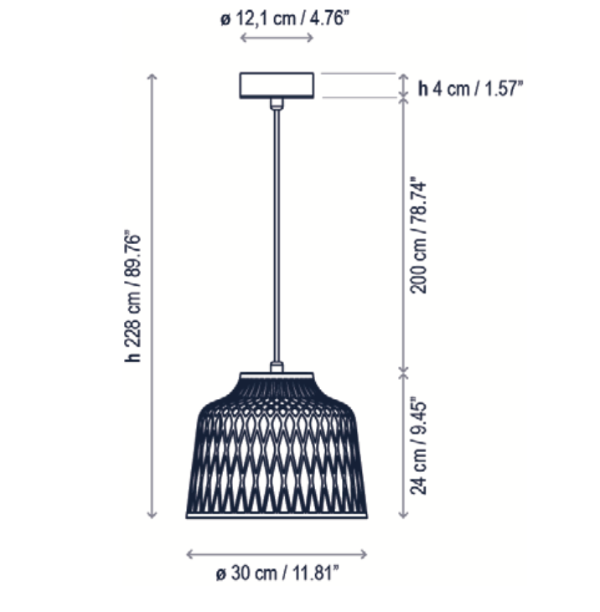 Soft Pendant, Orange, E27, Triac Dim, IP44