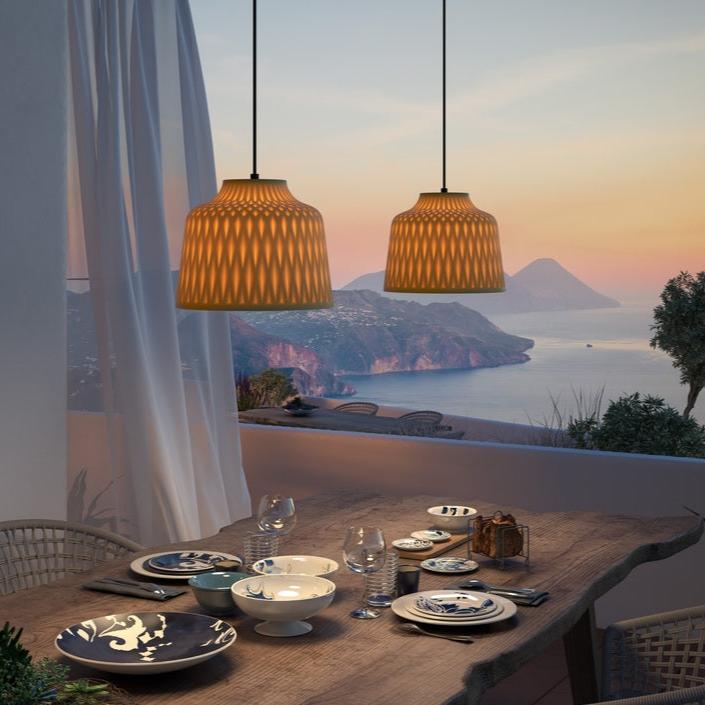 Soft Pendant, Grey, E27, Triac Dim, IP44