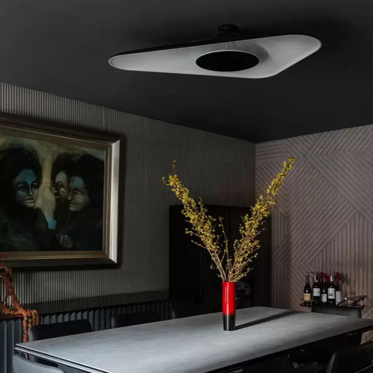 Soleil Noir Ceiling, Black with White Interior, LED, 35W, Push or DALI Dim
