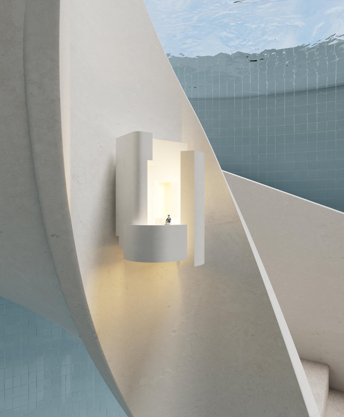 Soul 2 Wall, White Plaster, LED, Triac Dim, IP20