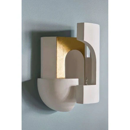 Soul 2 Wall, White Plaster with Gold Leaf, LED, Triac Dim, IP20
