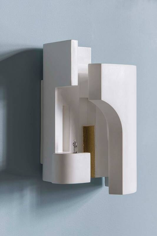 Soul 4 Wall, White Plaster with Gold Leaf, LED, Triac Dim, IP20