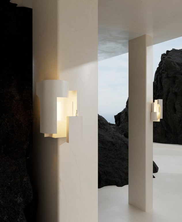 Soul 6 CORNER MOUNT Wall, White Plaster with Gold Leaf, LED, Plug In, IP20