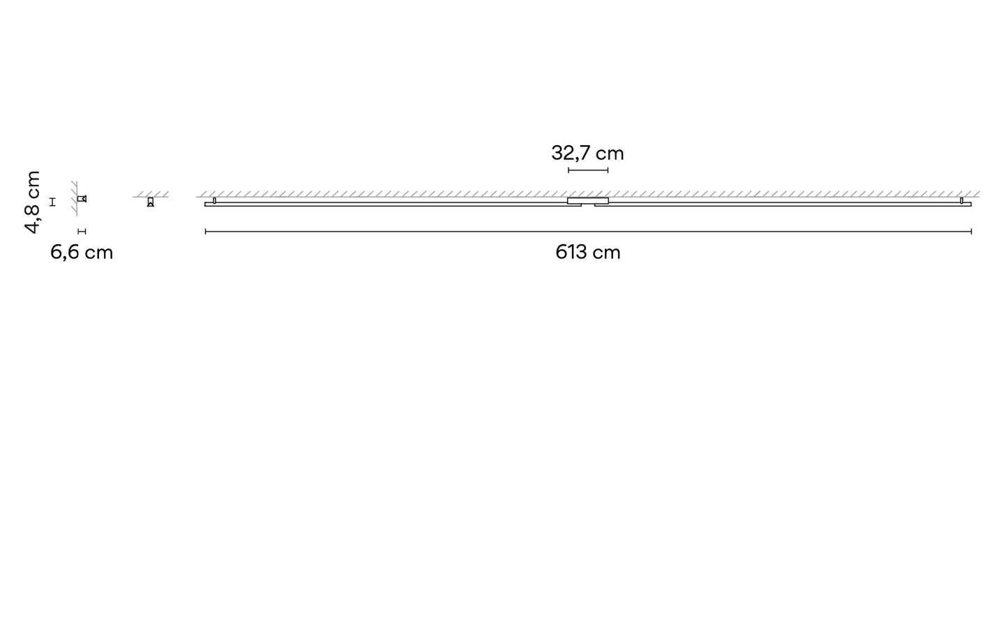 Spa Ceiling or Wall, Double, 613 cm, LED, Dimmable, IP44