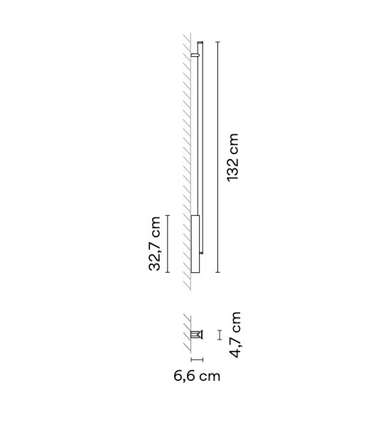 Spa Wall, 132 cm, LED, Dimmable, IP44