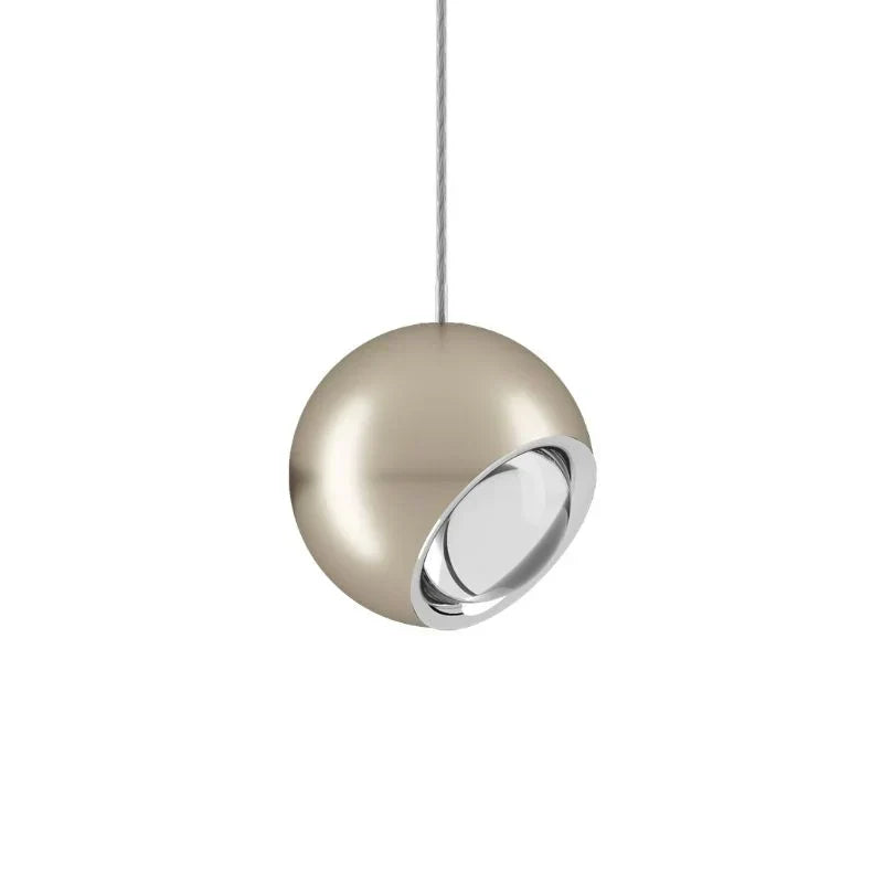 Lodes Spider pendant in champagne finish with white background