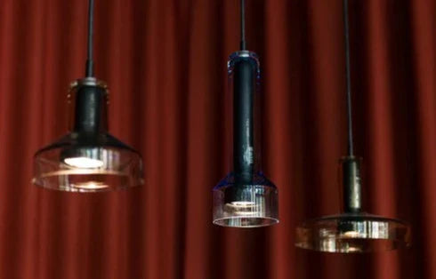 Starlight Pendant, Brown Glass, Cylinder, GU10, IP20