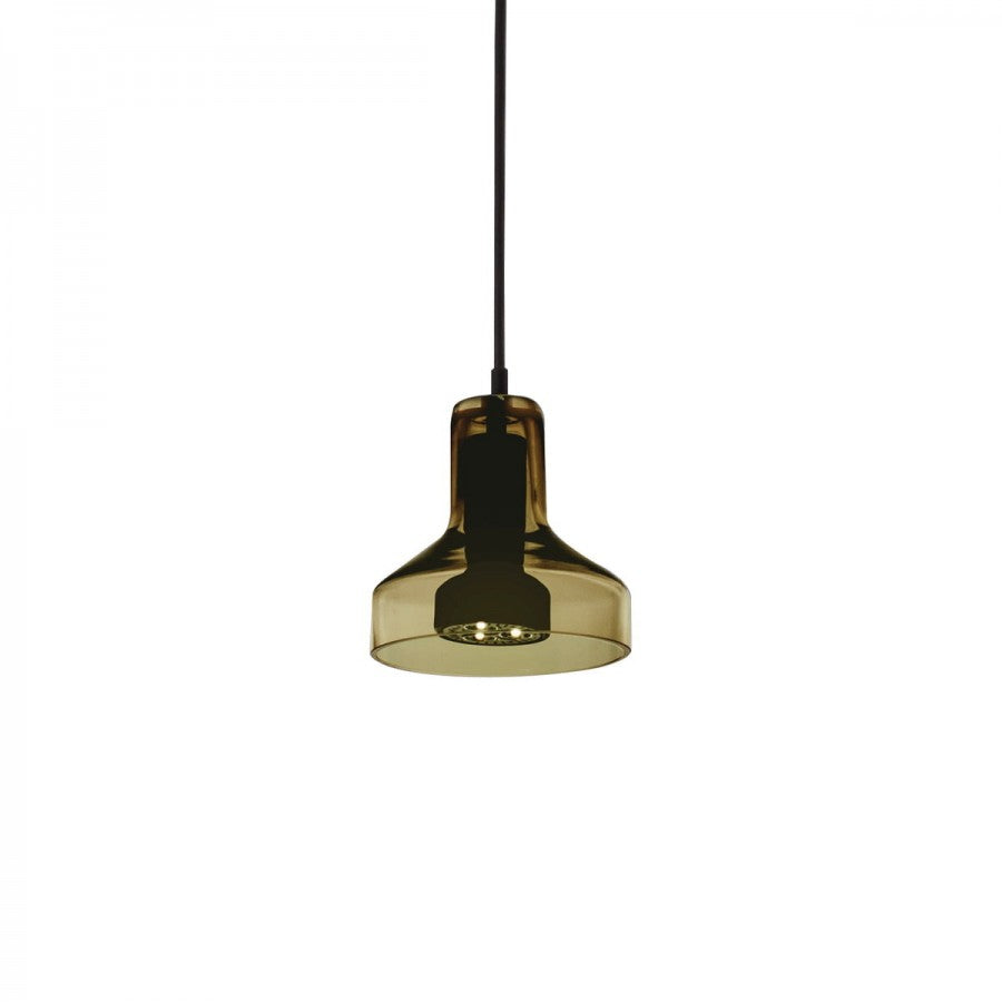 Starlight Pendant, Olive Glass, Triple, GU10, IP20