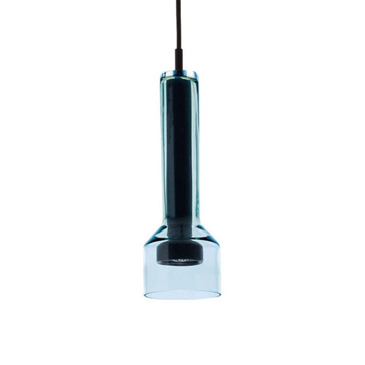 Starlight Pendant, Blue Glass, Cylinder, GU10, IP20